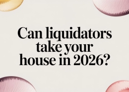 can liquidators take your house legal question